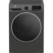 Пральна машина Beko фронтальна, 8кг, 1400, A, 55см, дисплей, пар, інвертор, графіт