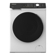 Прально-сушильна машина Hitachi фронтальна, 8(5)кг, 1400, B, 60см, дисплей, пара, інвертор, білий