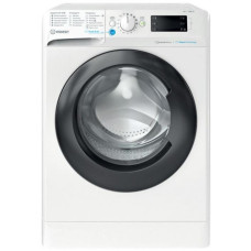 Пральна машина Indesit фронтальна, 7кг, 1200, B, 43.5см, дисплей, пара, інвертор, люк чорний, білий