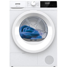 Сушильна машина Gorenje тепловий насос, 7кг, A+, 51см, дисплей, 15 програм, білий