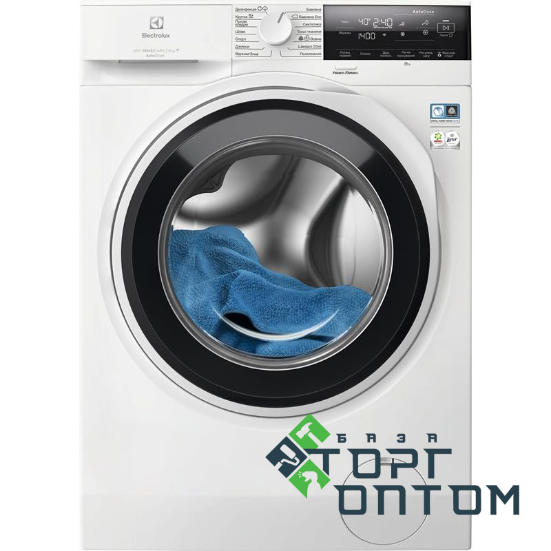 Пральна машина Electrolux фронтальна, 9кг, 1400, A, 66см, дисплей, інвертор, білий