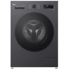Пральна машина LG фронтальна, 7кг, 1200, A, 44см, дисплей, пара, інвертор, чорний