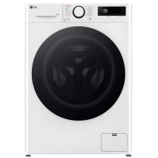 Пральна машина LG фронтальна, 10кг, 1400, A, 57см, дисплей, пара, інвертор, білий