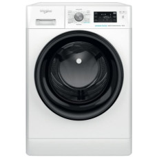 Пральна машина Whirlpool фронтальна, 10кг, 1400, A, 60см, дисплей, пара, інвертор, люк чорний, білий