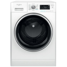 Пральна машина Whirlpool фронтальна, 11кг, 1400, A, 60см, дисплей, пара, інвертор, люк чорний, білий