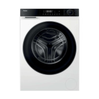 Стиральная машина Haier фронтальная, 10кг, 1400, A, 52см, дисплей, пар, инвертор, люк черный, белый