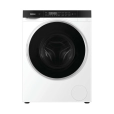 Прально-сушильна машина Haier фронтальна, 5(2.5)кг, 1200, A, 42.3см, дисплей, інвертор, люк чорний, Wi-Fi, висота 70см, білий