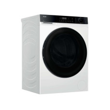 Прально-сушильна машина Haier фронтальна, 8(5)кг, 1400, A, 46.2см, дисплей, пара, інвертор, люк чорний, білий