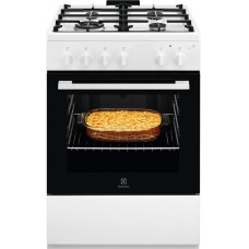 Плита Electrolux газова, 59л, 60x60см, чавун, білий