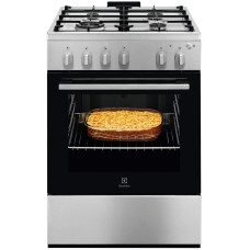Плита Electrolux газова, 59л, 60x60см, чавун, нерж