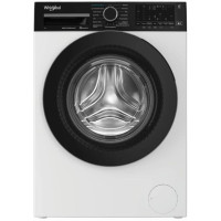 Стиральная машина Whirlpool фронтальная, 7кг, 1400, A, 49.6см, дисплей, пар, инвертор, люк черный, белый