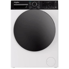 Пральна машина Whirlpool фронтальна, 8кг, 1400, C, 55см, дисплей, пара, інвертор, люк чорний, білий
