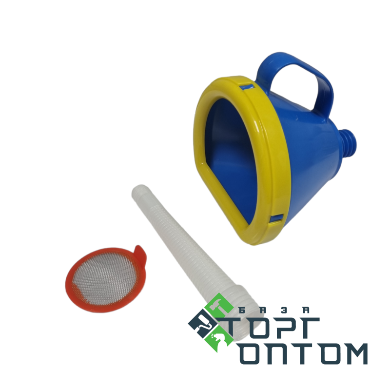 Лейка пластиковая автомобильная (LITOLAN) для топлива с сеточкой