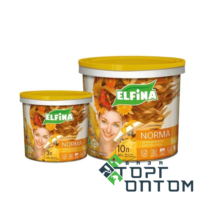 Краска для дома внутри В/Э "ELFINA" "NORMA" 14,0кг