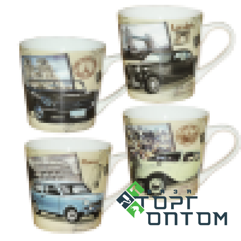 Чашка фарфор "Авто" 420мл