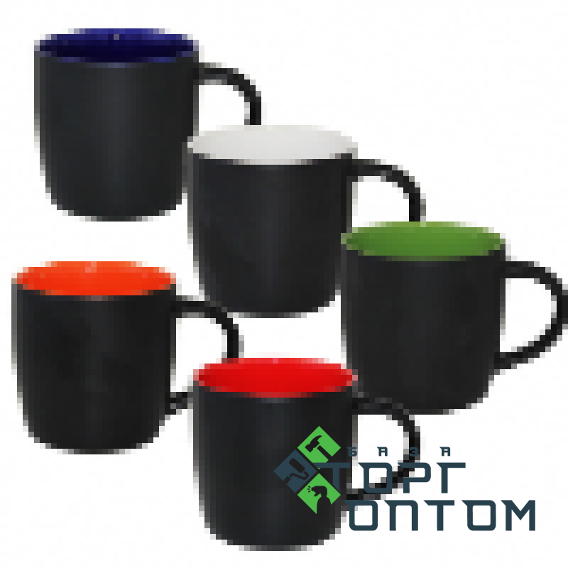 Чашка керамика "Цилиндр" Черная 330мл