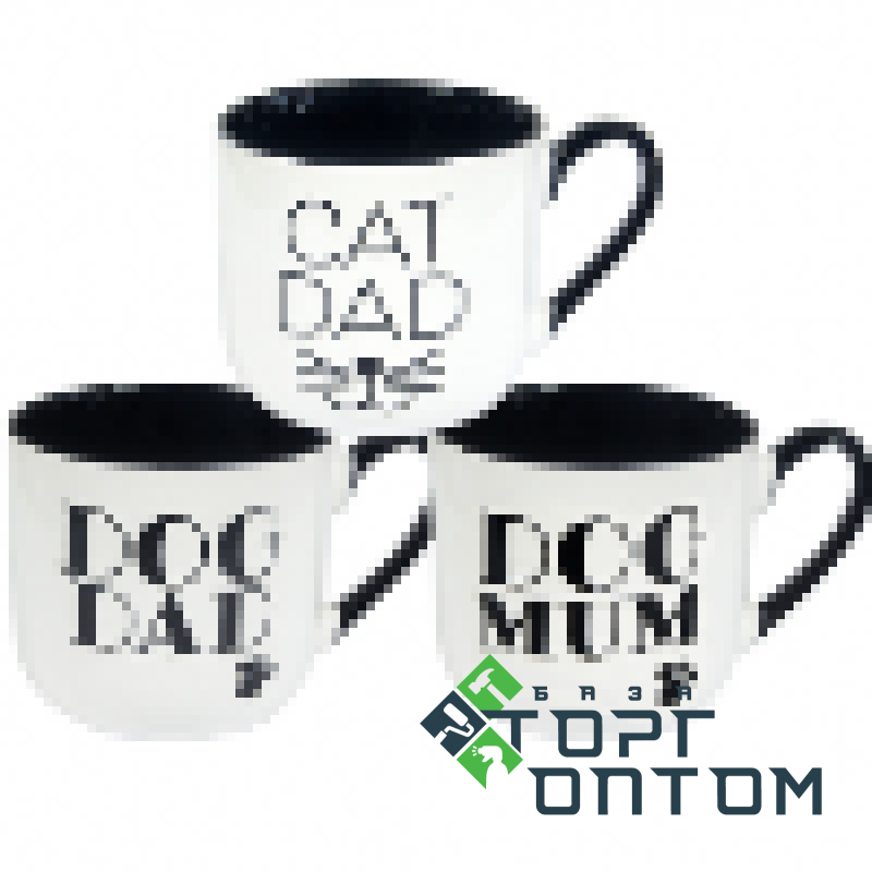Чашка керамика 460мл "Вариант от 1 до 3 цветов"