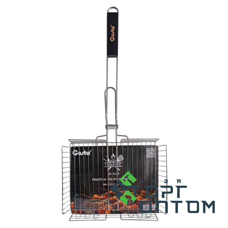 Решетка Гриль (Time2Grill) с бортом GUSTO 66x31,5x24,5см