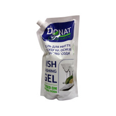 Гель для миття посуду на основі харчової соди 1л дой-пак DONAT Clean Nature