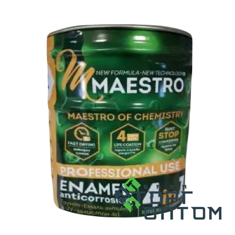 Грунт-Эмаль 4в1 "MAESTRO" 0,9кг синяя