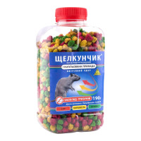 Средство от грызунов "Щелкунчик" 190гр (гранулы) 50шт/уп