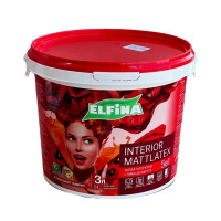 Краска для дома внутри В/Э "ELFINA" "MATTLATEX" МОЙКА 4,2кг