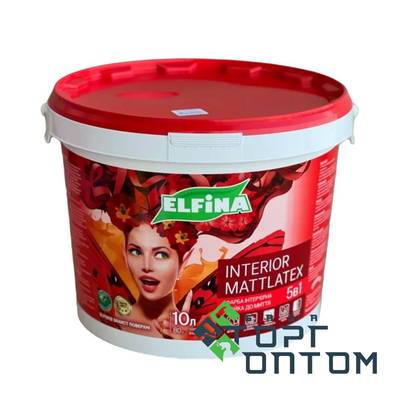 Краска для дома внутри В/Э "ELFINA" "MATTLATEX" МОЙКА 14,0кг