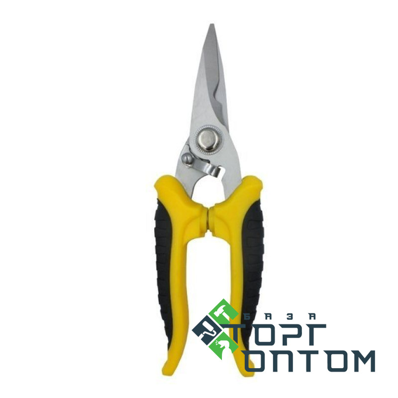 Ножницы садовые с пластмассовой ручкой "Желтые" TOOLS SCISSORS 180мм