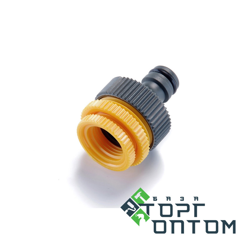 Адаптер для Коннектора 1/2" с внутренней резьбой 1/2" + 3/4" + 1" "СИЛА"