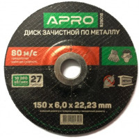 Круг Зачистной по металлу "APRO" (5шт/уп) 150*6*22,22мм