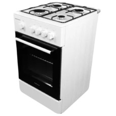 Плита газовая 50см белая (GRUNHELM) G4F5600W