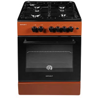 Плита газовая 60см коричневая (GRUNHELM) G4FM6612BRB