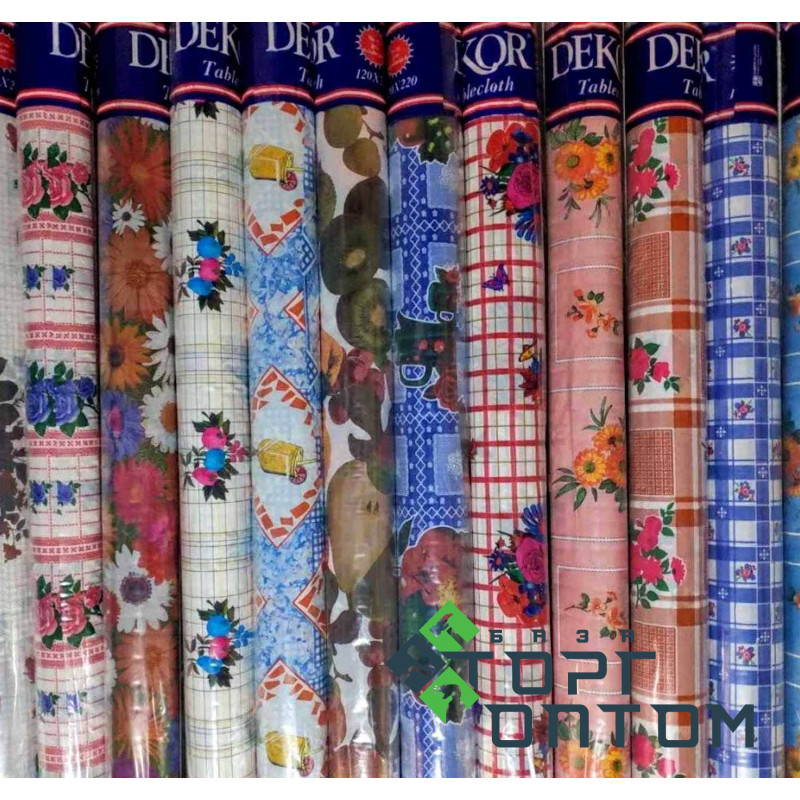 Клеенка на стол (флиз) Турция 50м "Decor" (Длина 50м, Ширина 1,2м)