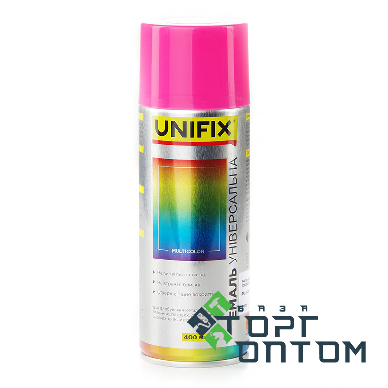 Фарба акрилова аерозольна балон RAL 4003 "UNIFIX" Рожевий 400мл