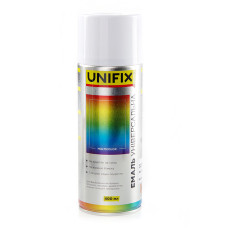 Фарба акрилова аерозольна балон RAL 9010 "UNIFIX" Білий матовий 400мл
