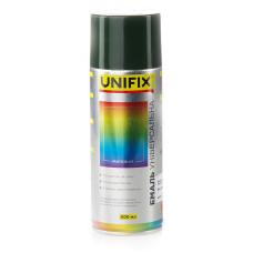 Акрилова фарба аерозольна балон RAL 6005 "UNIFIX" Зелений темний 400мл