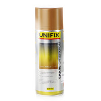 Краска акриловая Супер Хром аэрозольная баллон "UNIFIX" Золото 400мл