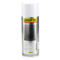 Краска акриловая аэрозольная баллон "UNIFIX" Грунт белый 400мл