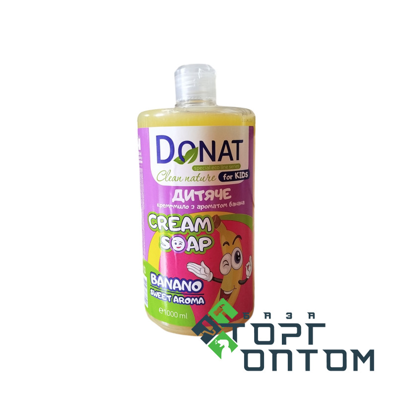 Рідке мило DONAT Clean Nature (Банан) 1л фліп-топ