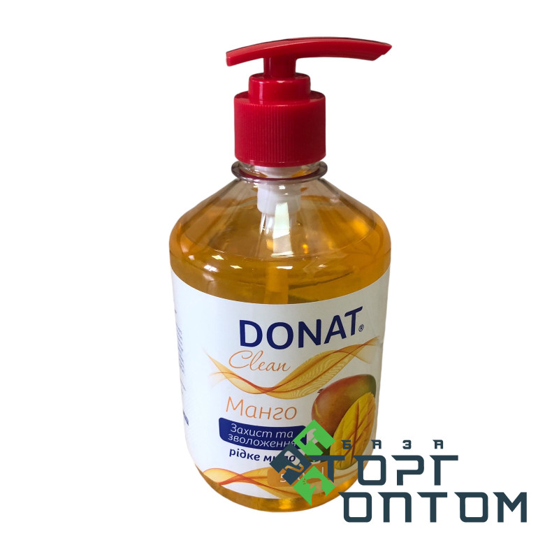 Рідке мило DONAT Clean (Манго) 0,5л дозатор