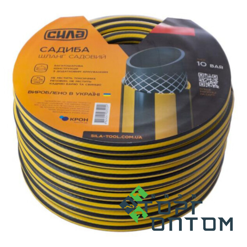 Шланг садовый для полива "САДИБА" 3/4" 50м "СИЛА"
