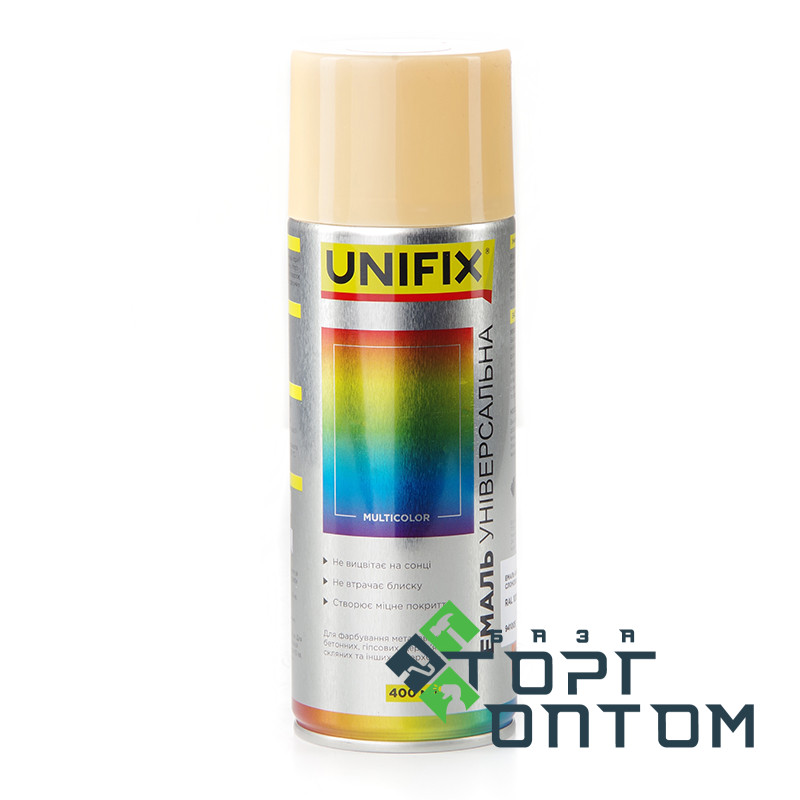 Фарба акрилова аерозольна балон RAL 1015 "UNIFIX" Слонова кістка 400мл