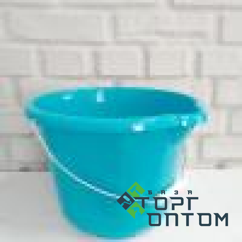 Ведро пластиковое 12л Цветное c мет. ручкой и носиком "Darcoplast"