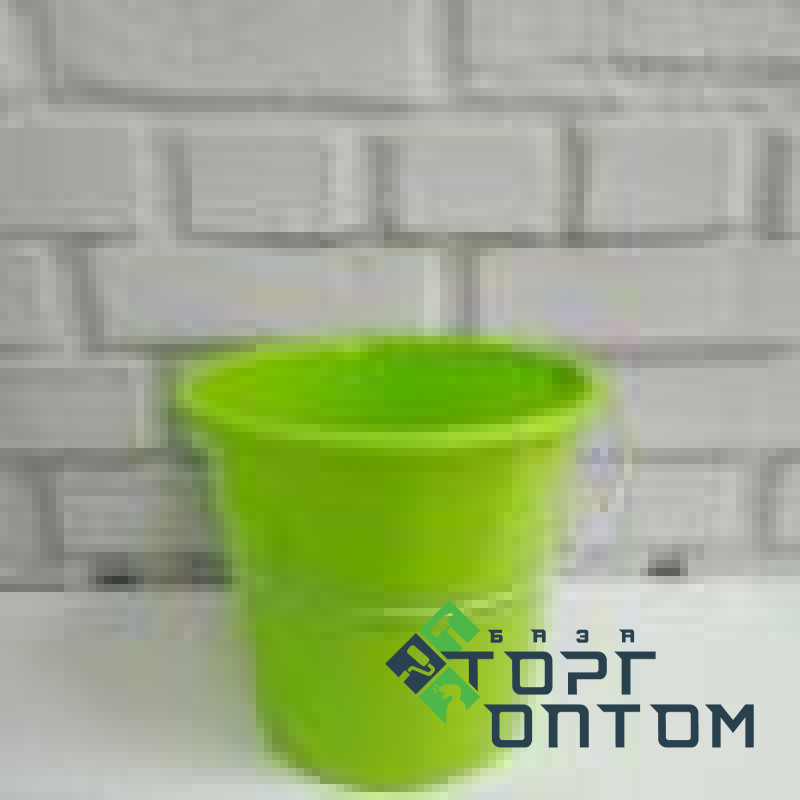 Ведро пластиковое 5л Цветное c мет. ручкой "Darcoplast"