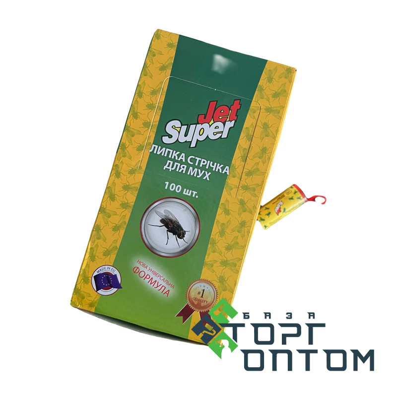 Липучка для мух "Super Jet" (100шт/уп)