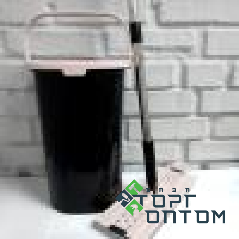 Набор для уборки (Ведро + Швабра + МОП) "SMART COMPACT BLACK" "Turkey"