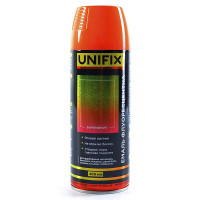 Фарба акрилова аерозольна балон "UNIFIX" Флуоресцент Оранжевий 400мл