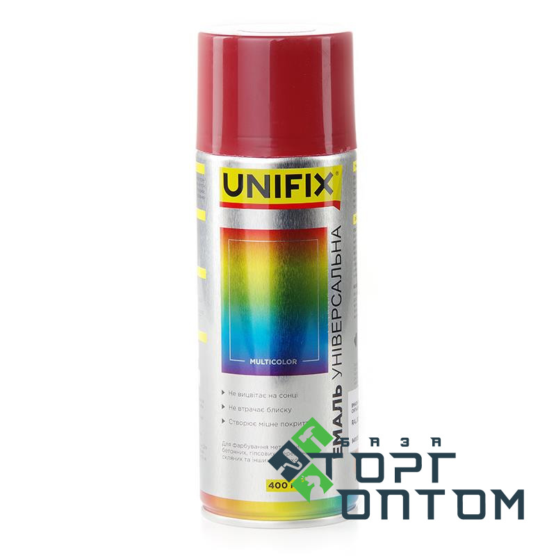 Краска акриловая аэрозольная баллон RAL 3001 "UNIFIX" Красный сигнальный 400мл