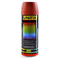 Краска акриловая аэрозольная баллон RAL 3011 "UNIFIX" Вишневый 400мл
