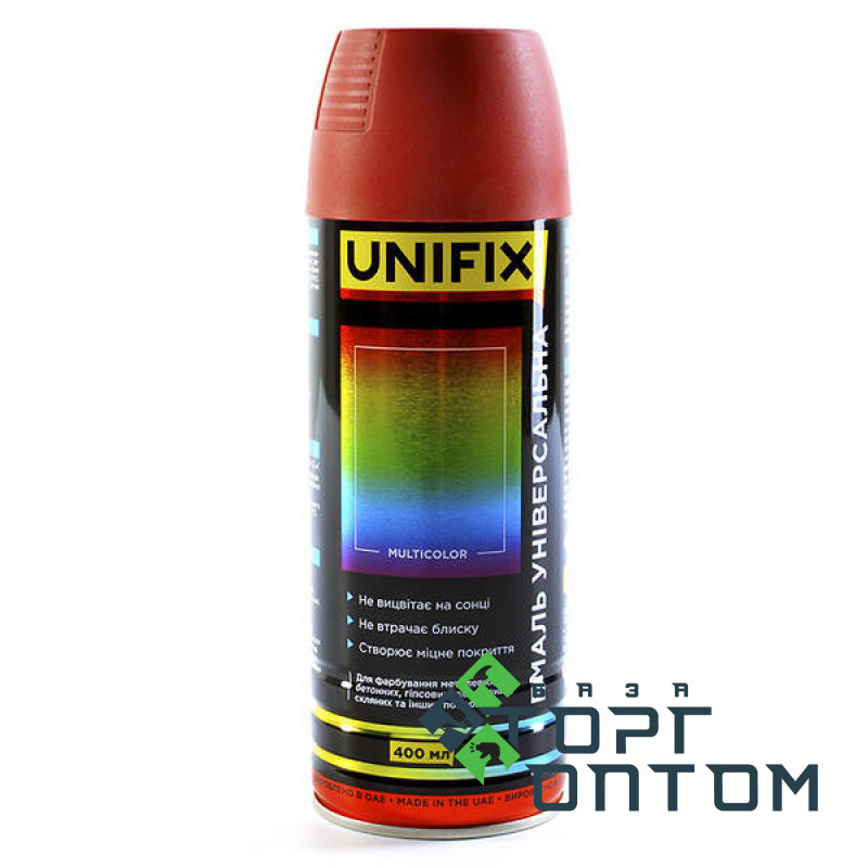 Краска акриловая аэрозольная баллон RAL 3011 "UNIFIX" Вишневый 400мл
